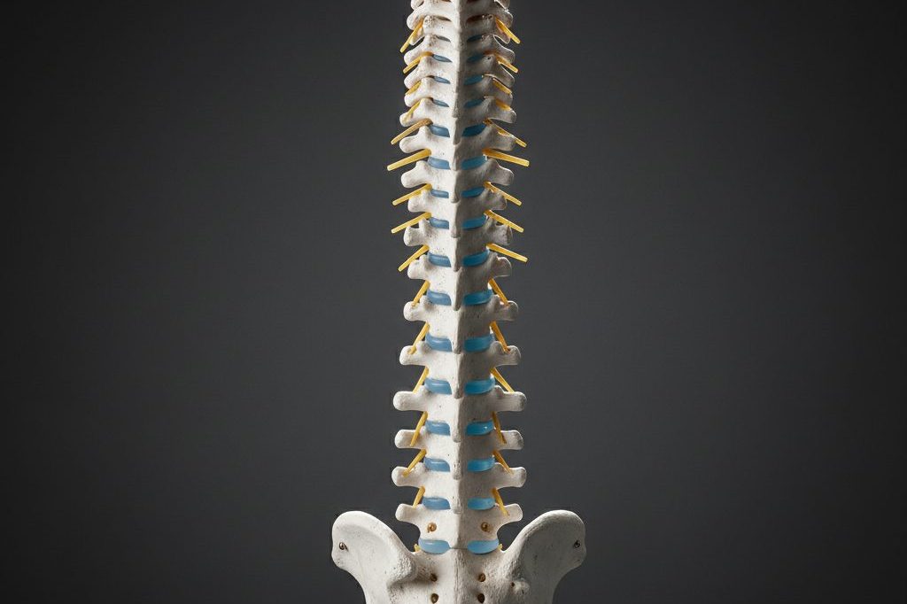 Anatomical model of the human spine